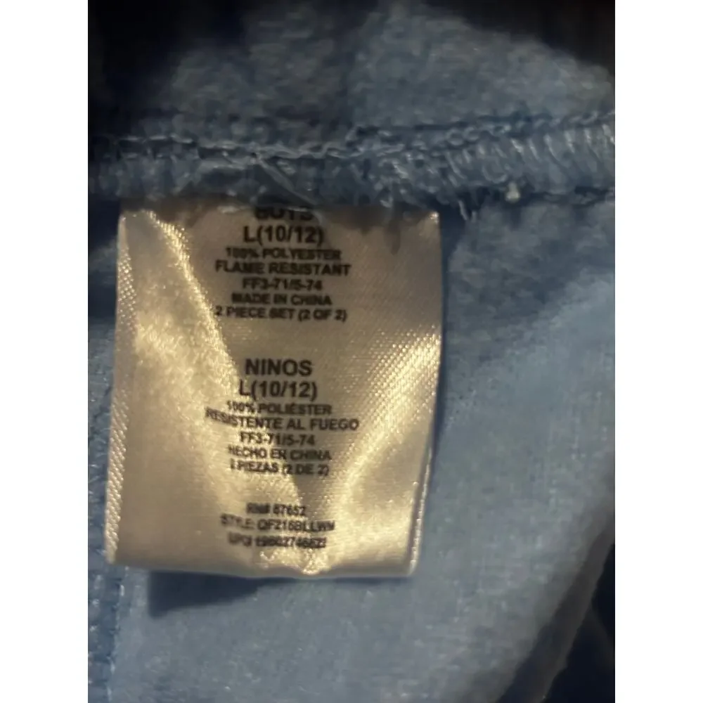 Bluey pajamas 10/12 fleece 100 polyester flame retardant worn once like new euc